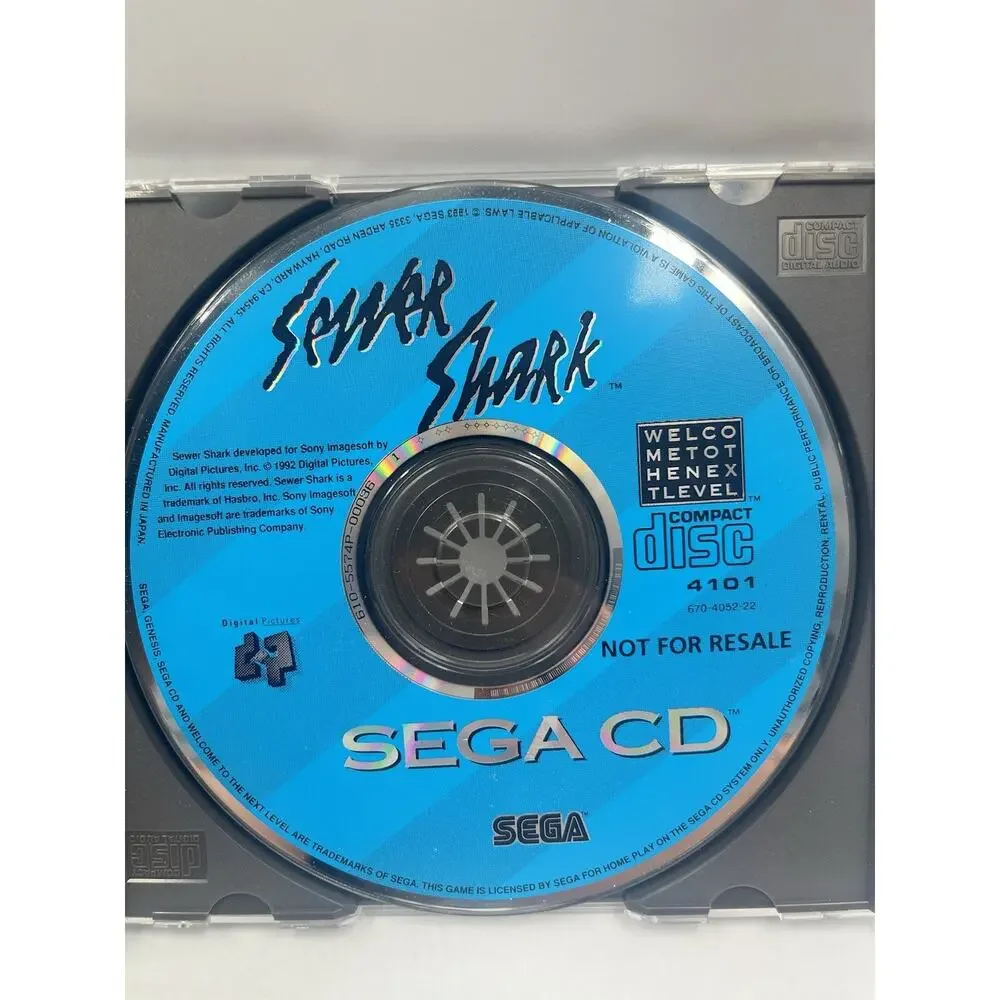 Sewer Shark (Sega CD, 1992) - DISC ONLY With Case Shown In Pictures